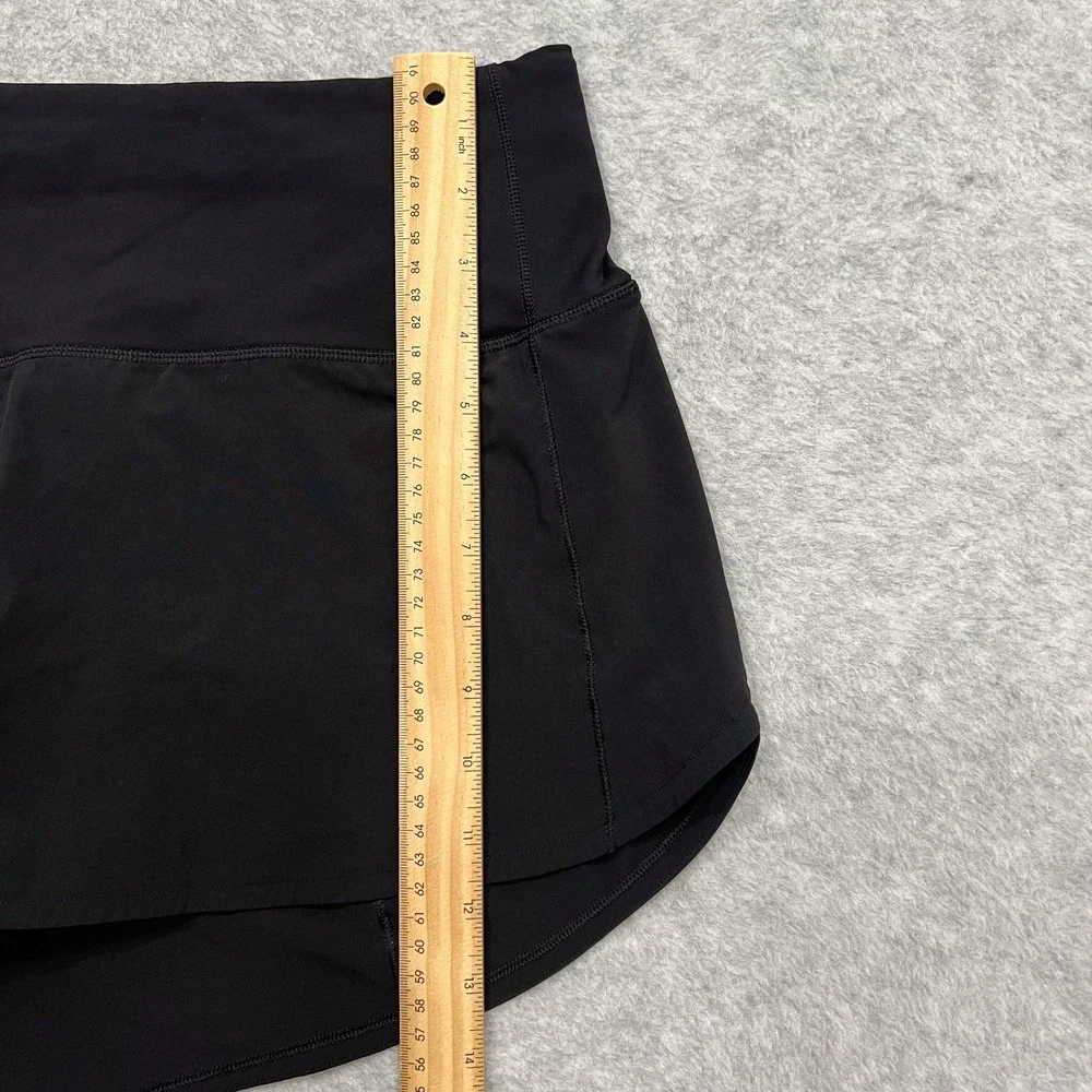 Lululemon Black Speed Up Short High Rise 2.5